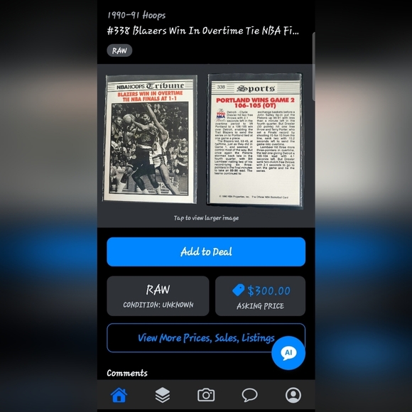 RAW MINT ~ 1990 NBA HOOPS TRIBUNE ~ BASKETBALL CARD LOT OF 8 - Picture 6 of 10